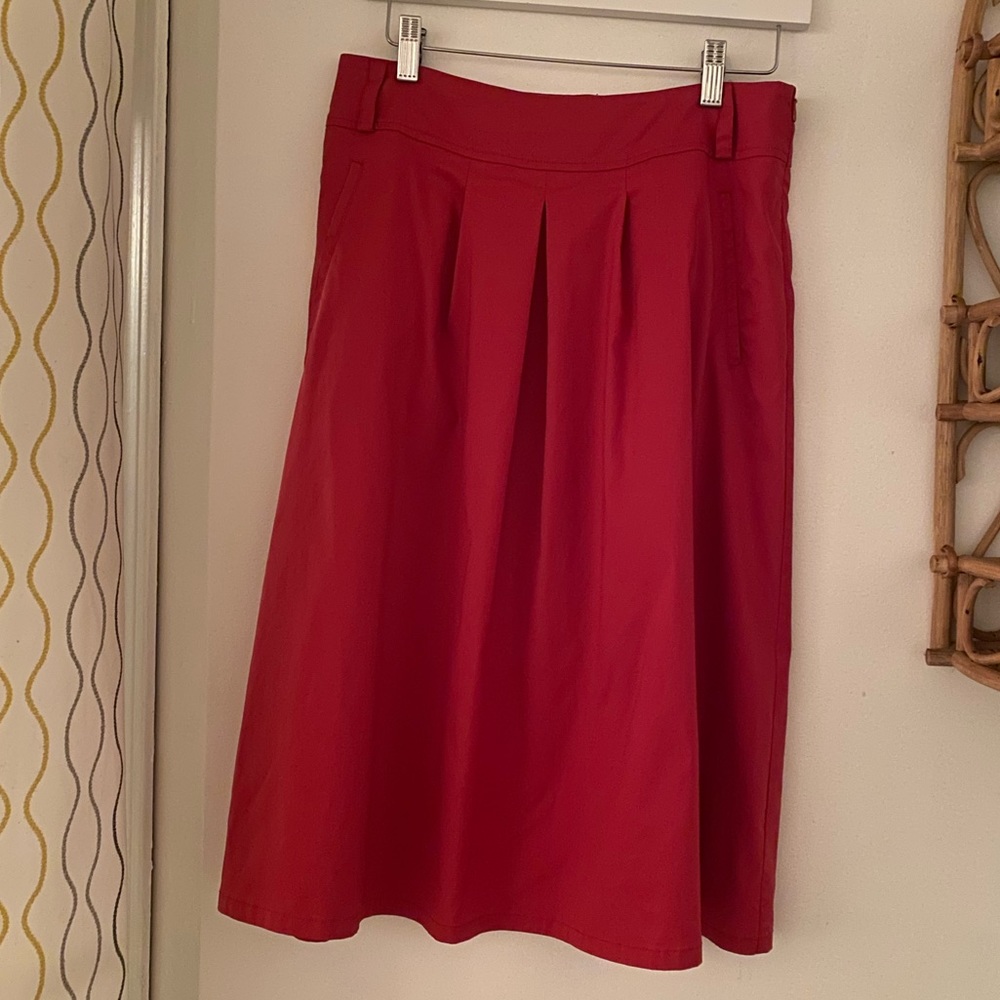 Sprit Classic Red Midi Skirts❤️